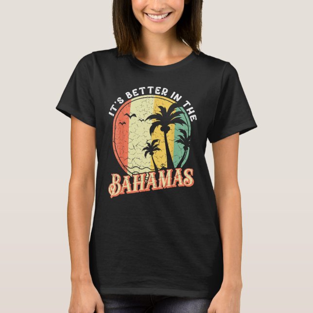 Camiseta Caribbean Island Summer Vacation It s Better In Th (Anverso)