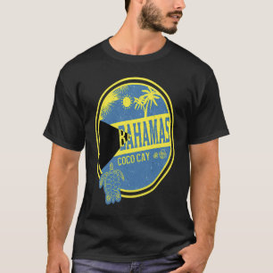 Camiseta Caribe Bahamas Coco Cay Vacaciones Retro Tropical