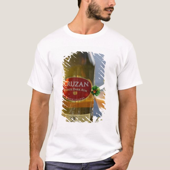Camiseta Caribe, Islas Vírgenes. Cruzan Estate oscuro (Anverso)