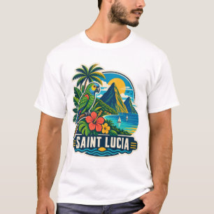 Camiseta caribeña de mediados de siglo de Santa Lu