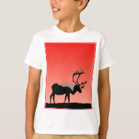 Caribou at Sunset - Arte original de la vida salva