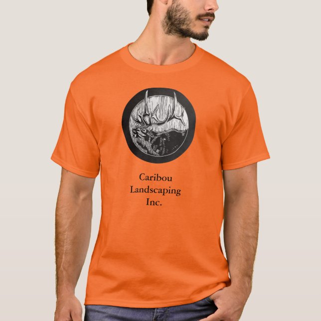 Camiseta Caribou Landscaping Inc - Love Thy Landscape (Anverso)