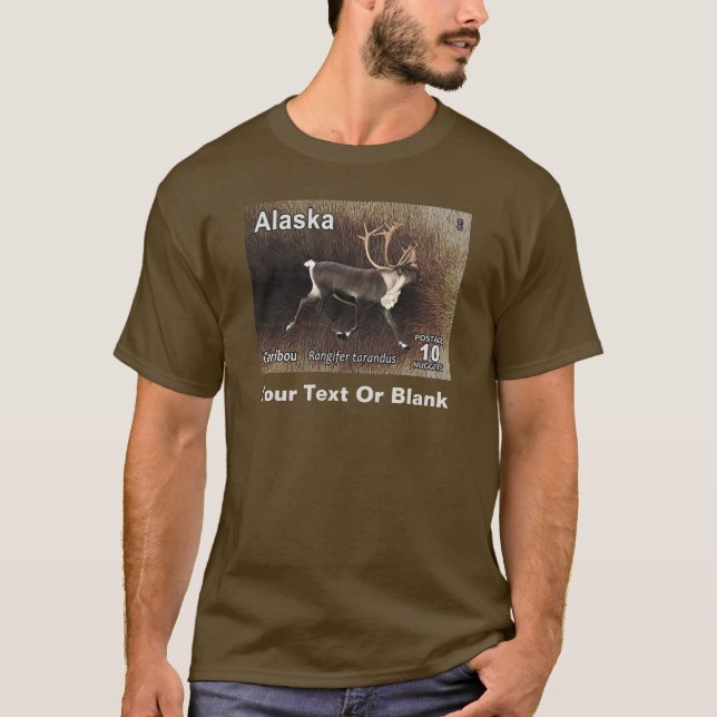 Camiseta Caribou (Reno) - Postage de Alaska (Anverso)
