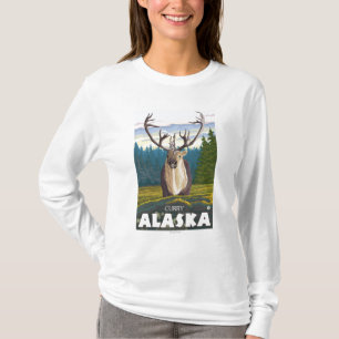 Camiseta Caribú en el salvaje - curry, Alaska