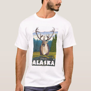 Camiseta Caribú en el salvaje - Juneau, Alaska