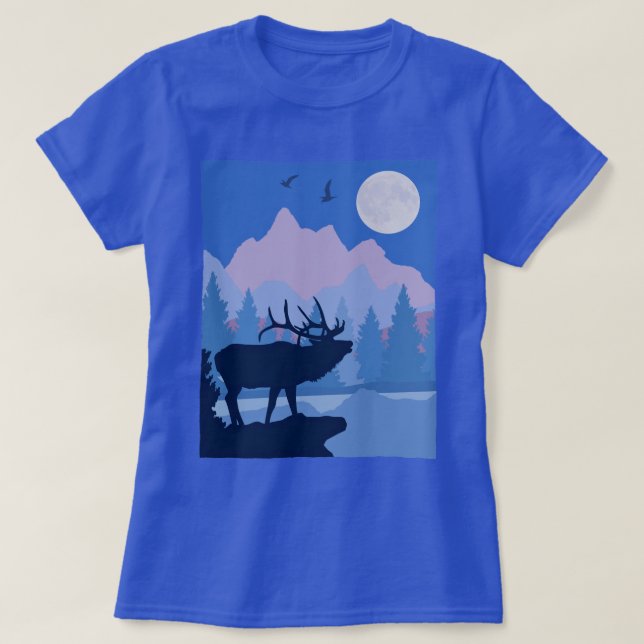 Camiseta Caribú en las montañas (Diseño del anverso)