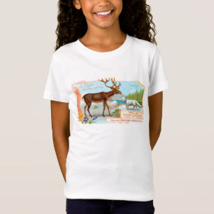 Camiseta Caribú vintage (reno) y Fox Ártica