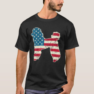 Camiseta Caricatura 4 De Julio Hombres Mujeres EEUU Perro B