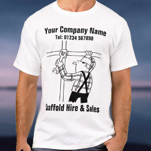 Camiseta Caricatura de alquiler y venta de andamios