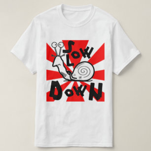 Camiseta Caricatura de caracol divertido y genial