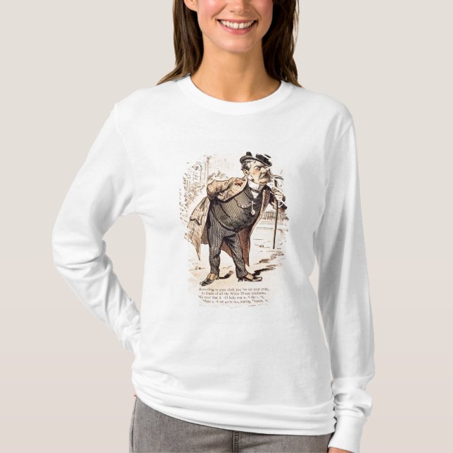 Camiseta Caricatura de Chester Alan Arthur, c.1883 (Anverso)