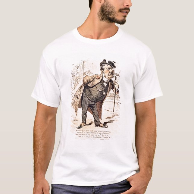 Camiseta Caricatura de Chester Alan Arthur, c.1883 (Anverso)