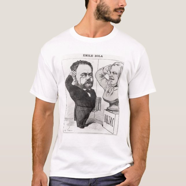 Camiseta Caricatura de Emile Zola (Anverso)