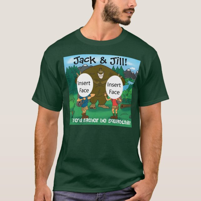 Camiseta Caricatura de encargo ida de la foto del (Anverso)