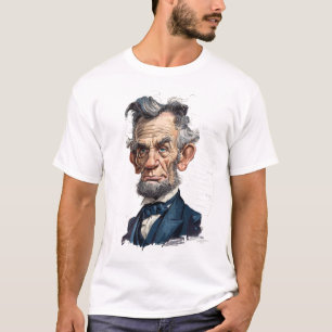 Camiseta Caricatura de estadista histórico — Siglo XIX