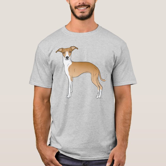 Camiseta Caricatura De Gris De Amanecer Y Blanco Italiano (Anverso)