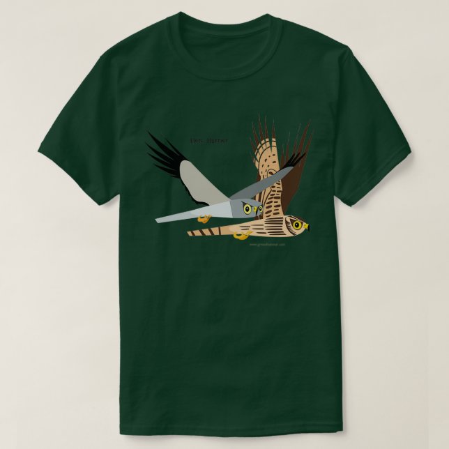 Camiseta Caricatura de Hen Harrier (Diseño del anverso)
