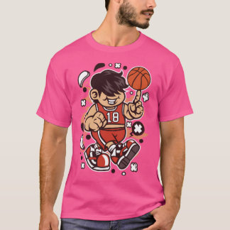 Camiseta Caricatura de jugador de baloncesto - Gracioso par