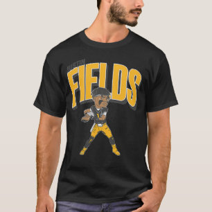 Camiseta Caricatura de Justin Fields Pittsburgh