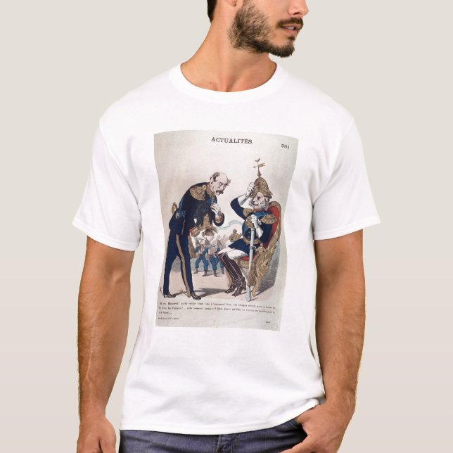 Camiseta caricatura de Kaiser Wilhelm de Prusia (Anverso)
