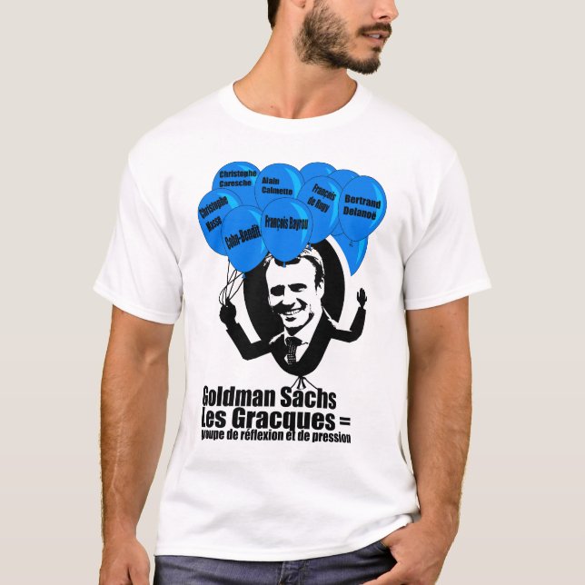 Camiseta Caricatura de MACRON - Elecciones Francia 2017 - M (Anverso)