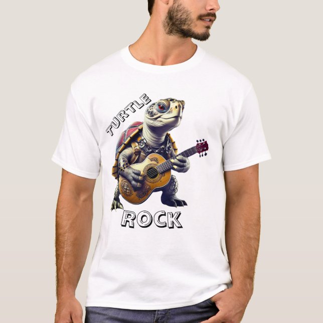 Camiseta Caricatura de Personalizado de tortuga animal (Anverso)