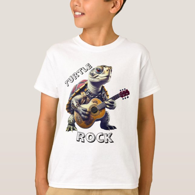Camiseta Caricatura de Personalizado de tortuga animal (Anverso)