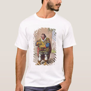Camiseta Caricatura de Pizarro que comtempla