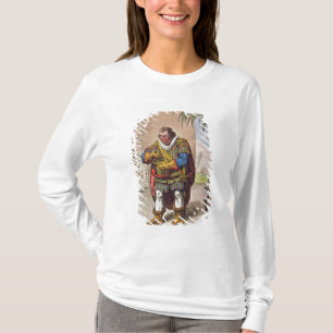 Camiseta Caricatura de Pizarro que comtempla