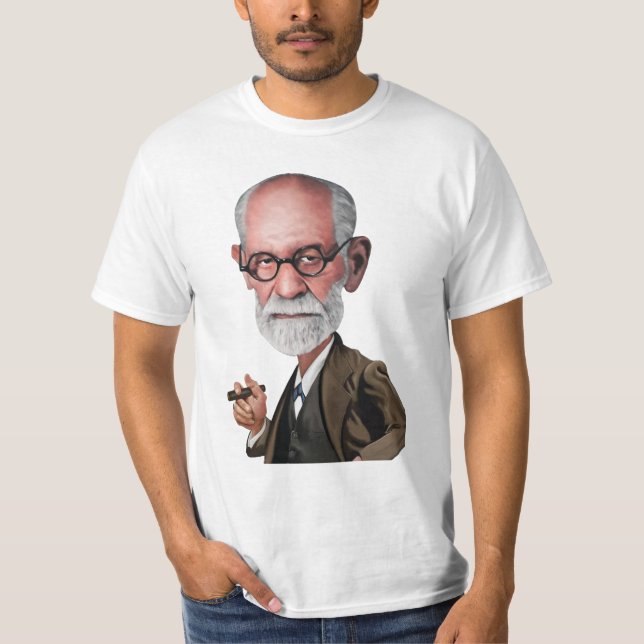 Camiseta Caricatura de Sigmund Freud (Anverso)