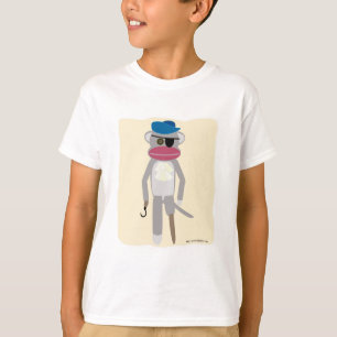 Camiseta Caricatura de Sockmonkey del mono pirata