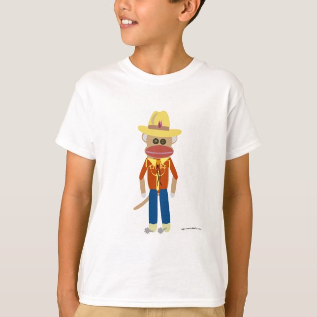 Camiseta Caricatura de soplón de mono de vaca lindo (Anverso)