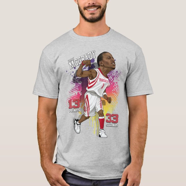 Camiseta Caricatura de Tracy McGrady (Anverso)