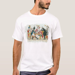 Camiseta Caricatura del ajedrez que juega de Louis XVI