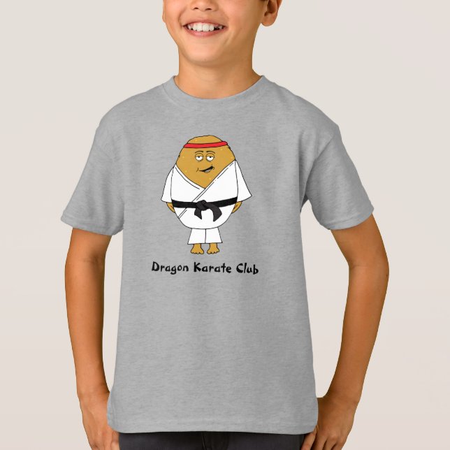 Camiseta Caricatura del club de arte marcial infantil (Anverso)