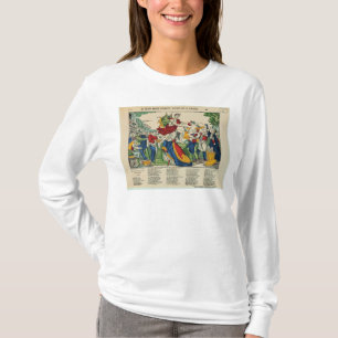 Camiseta Caricatura del demonio del dinero, 1860