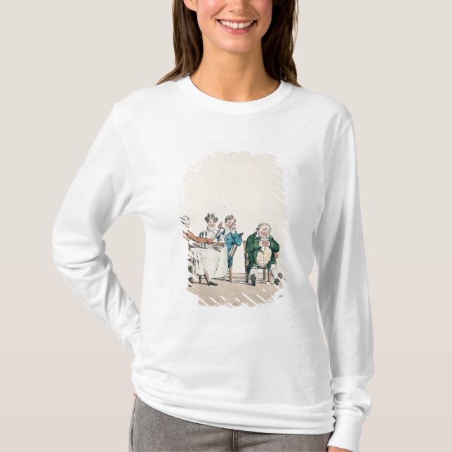 Camiseta Caricatura del dort dine', de Qui de dormir del (Anverso)