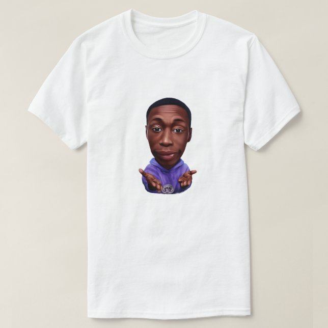 Camiseta Caricatura digital de Khabane "Khaby" Lame (Diseño del anverso)