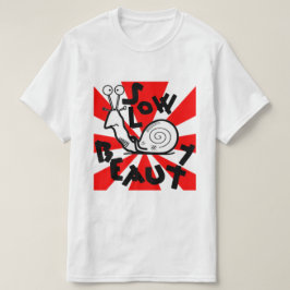 Camiseta Caricatura Divertida de Caracol Genial