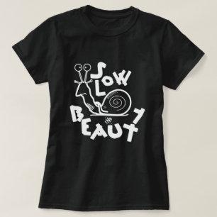 Camiseta Caricatura divertida de caracol genial