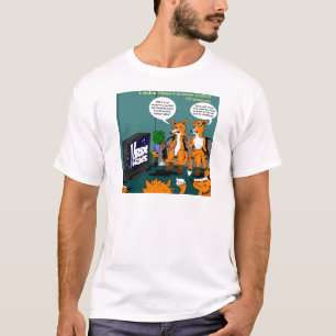 Camiseta Caricatura Divertida de Noticias Conservadoras