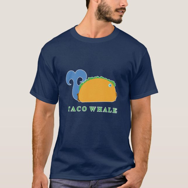 Camiseta Caricatura divertida de Taco Whale (Anverso)