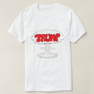 Camiseta Caricatura Divertida Explosión Trump