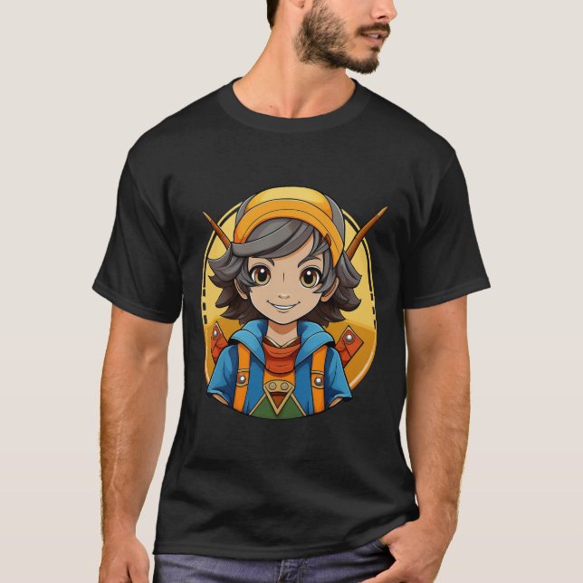 Camiseta Caricatura exclusiva Cartoon Character T-Shirt - D (Anverso)