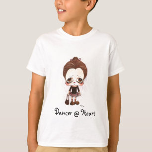 Camiseta Caricatura joven del bailarín