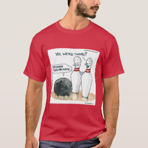 Camiseta Caricaturas divertidas de bolos de Rick London
