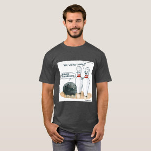 Camiseta Caricaturas divertidas de bolos de Rick London 