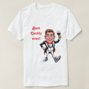 Camiseta Caricaturas personalizado Padre e hijo para el Día