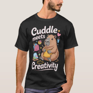 Camiseta Caricias de Carpincho Encuentran Creatividad Tejie