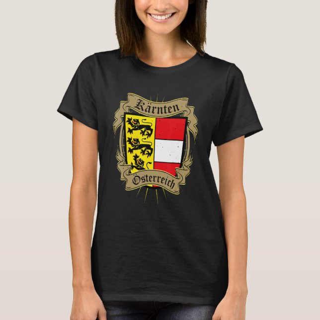 Camiseta Carina Escudo De Armas Austria Karntner (Anverso)